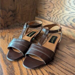 Classiques Entier Dark Brown Leather Sandals
